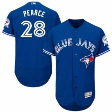 Men's Majestic Toronto Blue Jays #28 Steve Pearce Royal Blue Alternate Flex Base Authentic Collection MLB Jersey