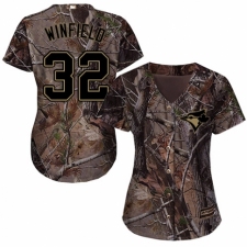Women's Majestic Toronto Blue Jays #32 Dave Winfield Authentic Camo Realtree Collection Flex Base MLB Jersey