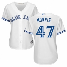 Women's Majestic Toronto Blue Jays #47 Jack Morris Replica White Home MLB Jersey