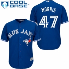 Youth Majestic Toronto Blue Jays #47 Jack Morris Authentic Blue Alternate MLB Jersey