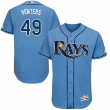 Men's Majestic Tampa Bay Rays #49 Jonny Venters Columbia Alternate Flex Base Authentic Collection MLB Jersey