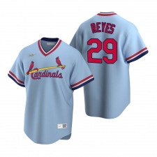 Men's Nike St. Louis Cardinals #29 Alex Reyes Light Blue Cooperstown Collection Road Stitched Baseball Jersey