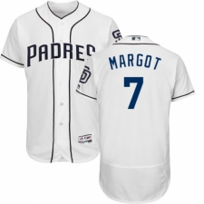 Men's Majestic San Diego Padres #7 Manuel Margot White Home Flex Base Authentic Collection MLB Jersey