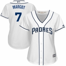 Women's Majestic San Diego Padres #7 Manuel Margot Authentic White Home Cool Base MLB Jersey