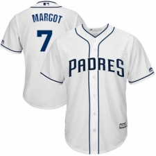 Youth Majestic San Diego Padres #7 Manuel Margot Authentic White Home Cool Base MLB Jersey