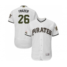 Men's Pittsburgh Pirates #26 Adam Frazier White Alternate Authentic Collection Flex Base Baseball Jersey