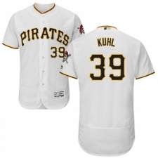 Men's Majestic Pittsburgh Pirates #39 Chad Kuhl White Home Flex Base Authentic Collection MLB Jersey