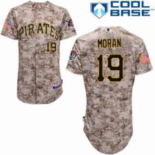 Men's Majestic Pittsburgh Pirates #19 Colin Moran Replica Camo Alternate Cool Base MLB Jersey