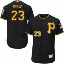 Men's Majestic Pittsburgh Pirates #23 David Freese Black Alternate Flex Base Authentic Collection MLB Jersey