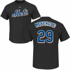 MLB Nike New York Mets #29 Devin Mesoraco Black Name & Number T-Shirt