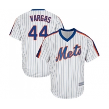 Men's New York Mets #44 Jason Vargas Replica White Alternate Cool Base Baseball Jersey