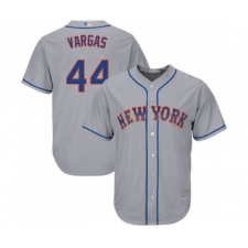 Youth New York Mets #44 Jason Vargas Authentic Grey Road Cool Base Baseball Jersey