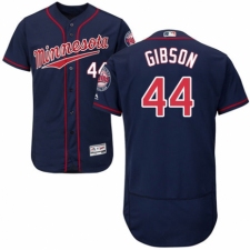 Men's Majestic Minnesota Twins #44 Kyle Gibson Authentic Navy Blue Alternate Flex Base Authentic Collection MLB Jersey