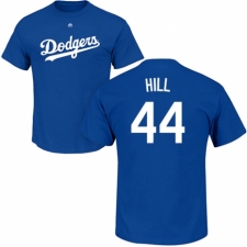 MLB Nike Los Angeles Dodgers #44 Rich Hill Royal Blue Name & Number T-Shirt