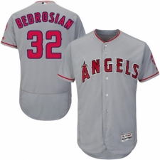 Men's Majestic Los Angeles Angels of Anaheim #32 Cam Bedrosian Grey Road Flex Base Authentic Collection MLB Jersey