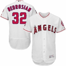 Men's Majestic Los Angeles Angels of Anaheim #32 Cam Bedrosian White Home Flex Base Authentic Collection MLB Jersey
