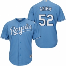 Men's Majestic Kansas City Royals #52 Justin Grimm Replica Light Blue Alternate 1 Cool Base MLB Jersey