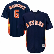 Men's Majestic Houston Astros #6 Jake Marisnick Replica Navy Blue Alternate Cool Base MLB Jersey