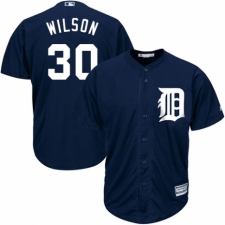 Youth Majestic Detroit Tigers #30 Alex Wilson Replica Navy Blue Alternate Cool Base MLB Jersey
