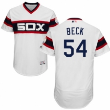 Men's Majestic Chicago White Sox #54 Chris Beck White Alternate Flex Base Authentic Collection MLB Jersey