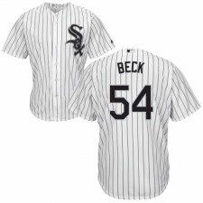 Youth Majestic Chicago White Sox #54 Chris Beck Authentic White Home Cool Base MLB Jersey