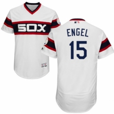 Men's Majestic Chicago White Sox #15 Adam Engel White Alternate Flex Base Authentic Collection MLB Jersey