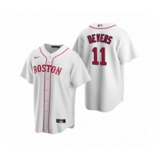 Men's Boston Red Sox #11 Rafael Devers Nike White Replica Alternate Jersey