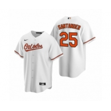 Men's Baltimore Orioles #25 Anthony Santander Nike White 2020 Replica Home Jersey