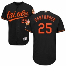 Men's Majestic Baltimore Orioles #25 Anthony Santander Black Alternate Flex Base Authentic Collection MLB Jersey