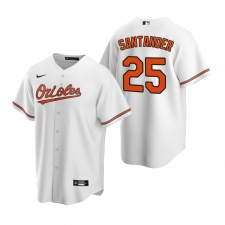 Men's Nike Baltimore Orioles #25 Anthony Santander White Home Stitched Baseball Jersey