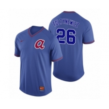 Men's Atlanta Braves #26 Mike Foltynewicz Royal Cooperstown Collection Legend Jersey