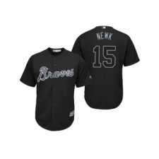 Men's Atlanta Braves #15 Sean Newcomb Newk Black 2019 Players Weekend Replica Jersey