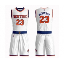Men's New York Knicks #23 Mitchell Robinson Swingman White Basketball Suit Jersey - Association Edition