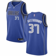 Youth Nike Dallas Mavericks #37 Kostas Antetokounmpo Swingman Royal Blue Road NBA Jersey - Icon Edition