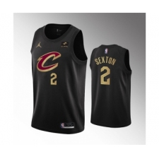 Men's Cleveland Cavaliers #2 Collin Sexton Black Statement Edition Stitched Basketball Jersey