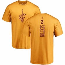 NBA Nike Cleveland Cavaliers #2 Collin Sexton Gold One Color Backer T-Shirt