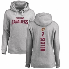 NBA Women's Nike Cleveland Cavaliers #2 Collin Sexton Ash Backer Pullover Hoodie