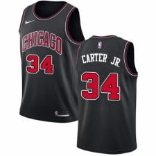 Men's Nike Chicago Bulls #34 Wendell Carter Jr. Authentic Black NBA Jersey Statement Edition