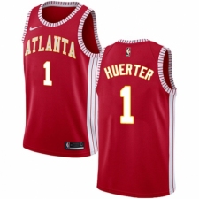 Men's Nike Atlanta Hawks #1 Kevin Huerter Authentic Red NBA Jersey Statement Edition