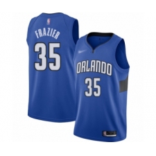 Men's Orlando Magic #35 Melvin Frazier Authentic Blue Finished Basketball Jersey - Statement Edition