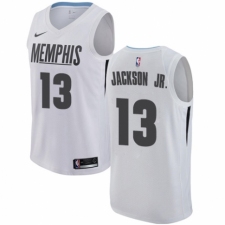Men's Nike Memphis Grizzlies #13 Jaren Jackson Jr. Swingman White NBA Jersey - City Edition