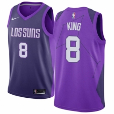 Men's Nike Phoenix Suns #8 George King Authentic Purple NBA Jersey - City Edition