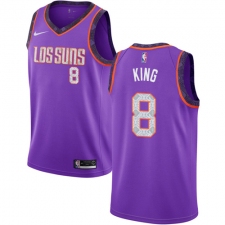 Men's Nike Phoenix Suns #8 George King Swingman Purple NBA Jersey - 2018 19 City Edition