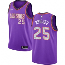 Men's Nike Phoenix Suns #25 Mikal Bridges Swingman Purple NBA Jersey - 2018 19 City Edition