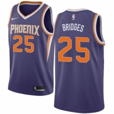 Youth Nike Phoenix Suns #25 Mikal Bridges Swingman Purple NBA Jersey - Icon Edition