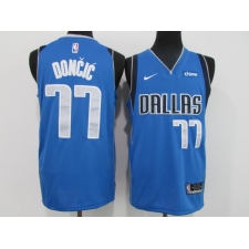 Men's Dallas Mavericks #77 Luka Doncic Blue Nike Royal Swingman Jersey