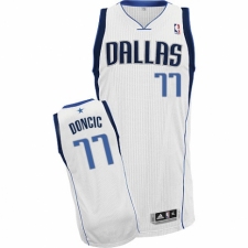 Women's Nike Dallas Mavericks #77 Luka Doncic Authentic White Home NBA Jersey - Association Edition
