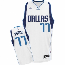 Women's Nike Dallas Mavericks #77 Luka Doncic Swingman White Home NBA Jersey - Association Edition