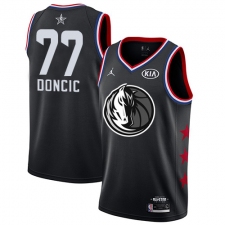 Youth Nike Dallas Mavericks #77 Luka Doncic Black Basketball Jordan Swingman 2019 All-Star Game Jersey