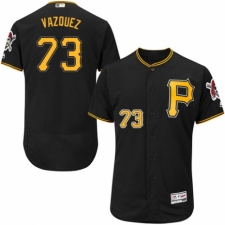Men's Majestic Pittsburgh Pirates #73 Felipe Vazquez Black Alternate Flex Base Authentic Collection MLB Jersey